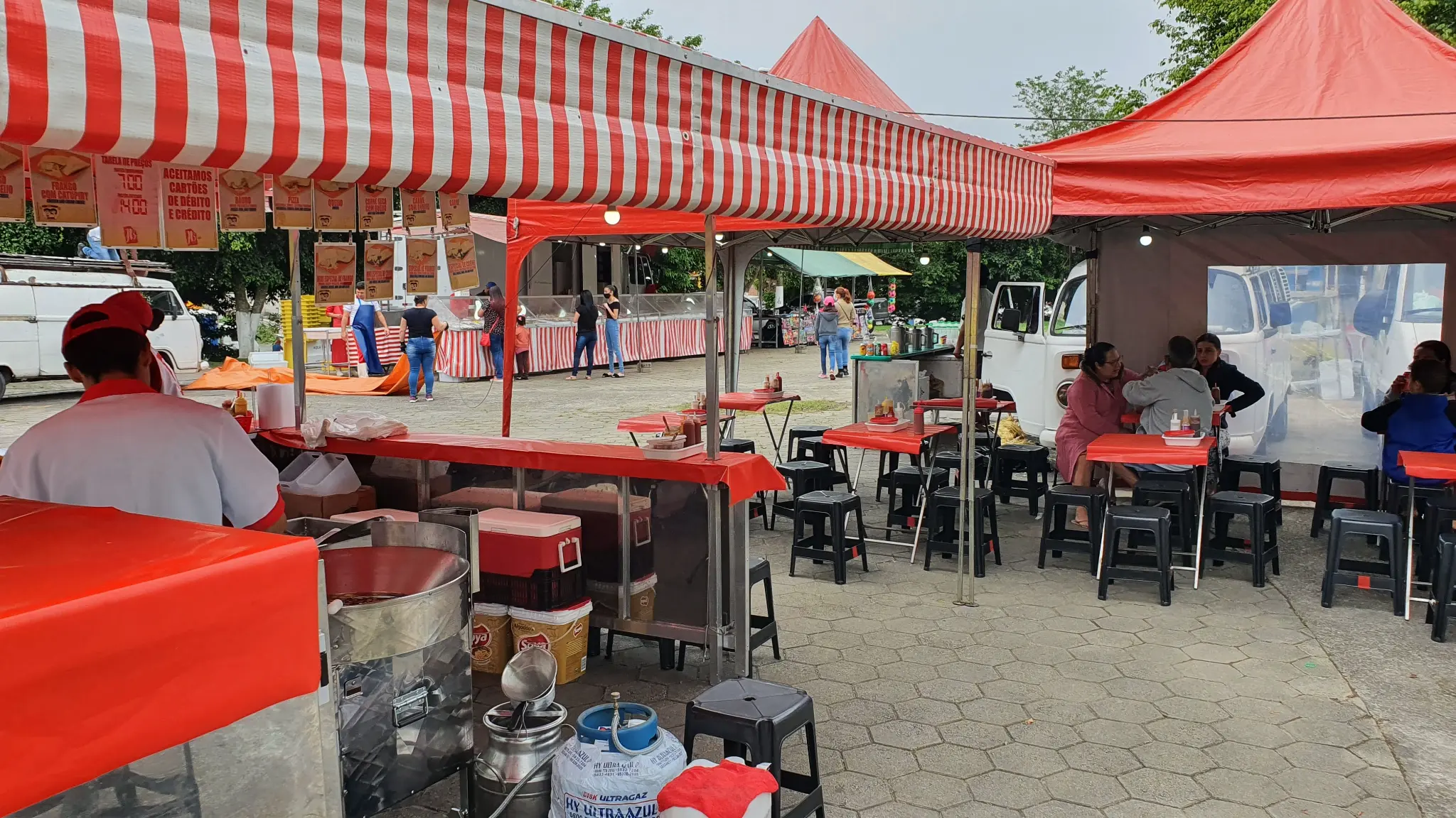 Barraca JB Pastéis na feira