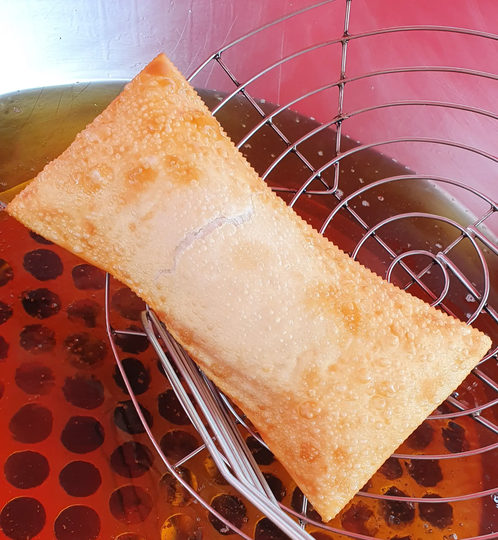 Pastel frito na hora